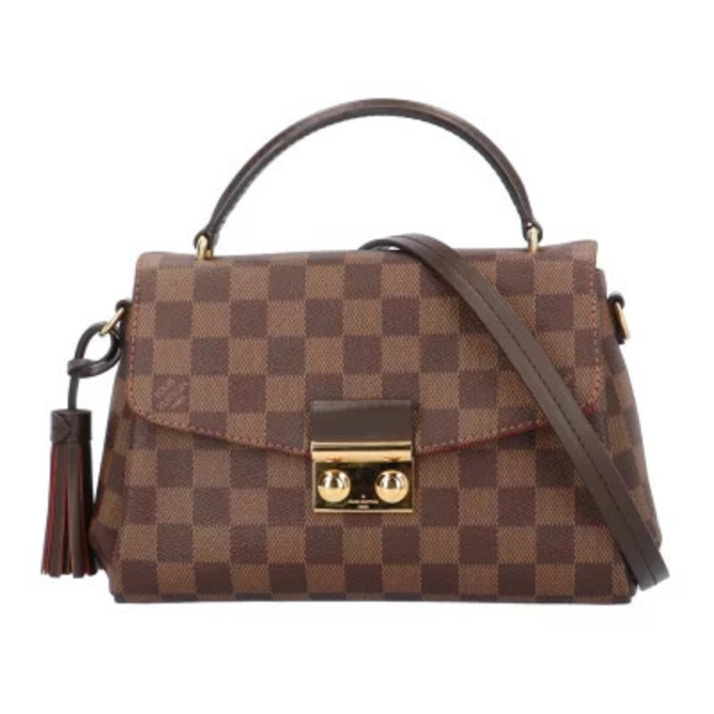Louis Vuitton Croisette Damier Shoulder Bag Canvas Brown